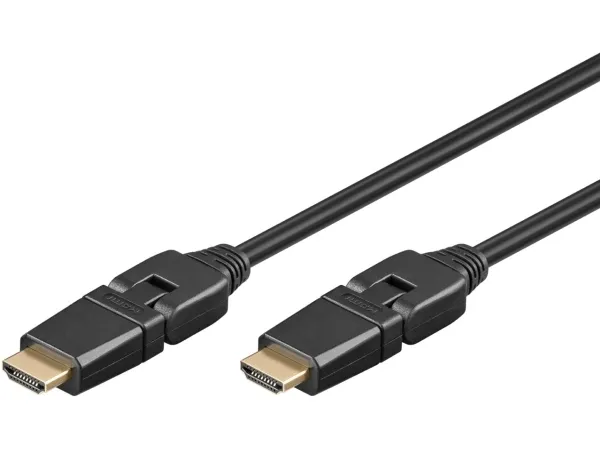 goobay HDMI-kabel med Ethernet 5m Sort