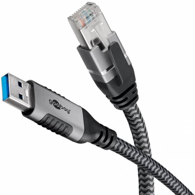 USB-A to RJ45 Ethernet Cable, 2 m